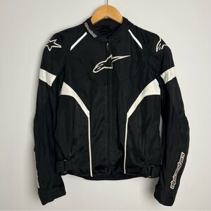 ALPINESTARS STELLA T-GP PLUS R AIR BLACK
WHITE WOMENS XS EUC motorcycle jacket